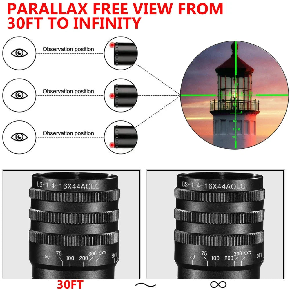 Tactical Hunting Scopes Tactical  Red Green Illuminated Sight