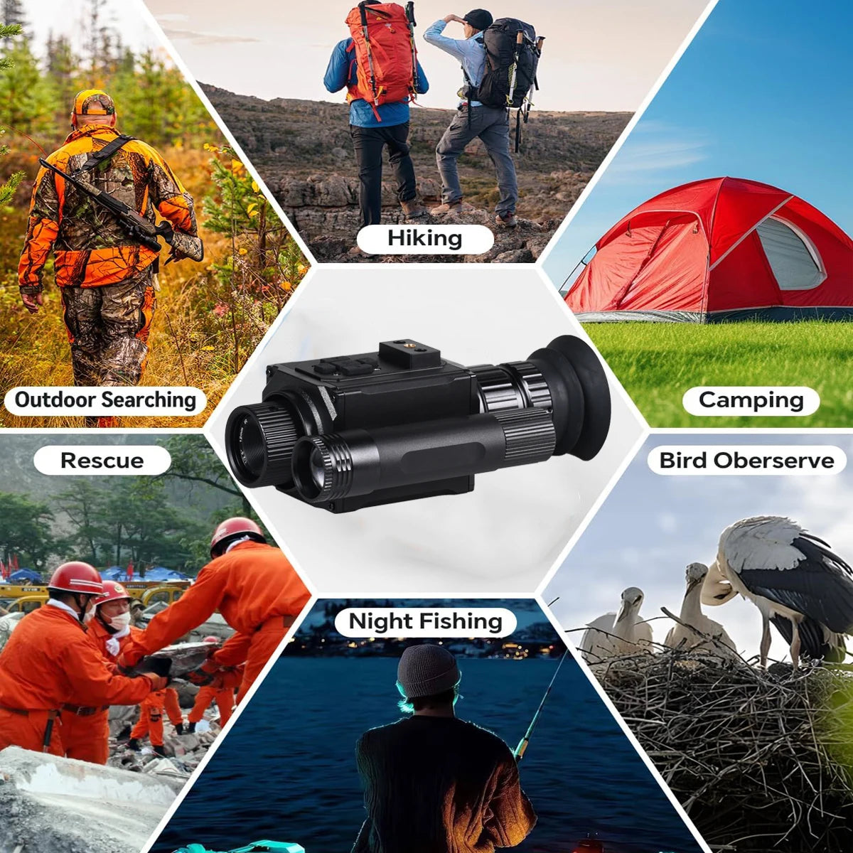 Helmet Night Vision Long-Distance Hunting Goggles Telescope