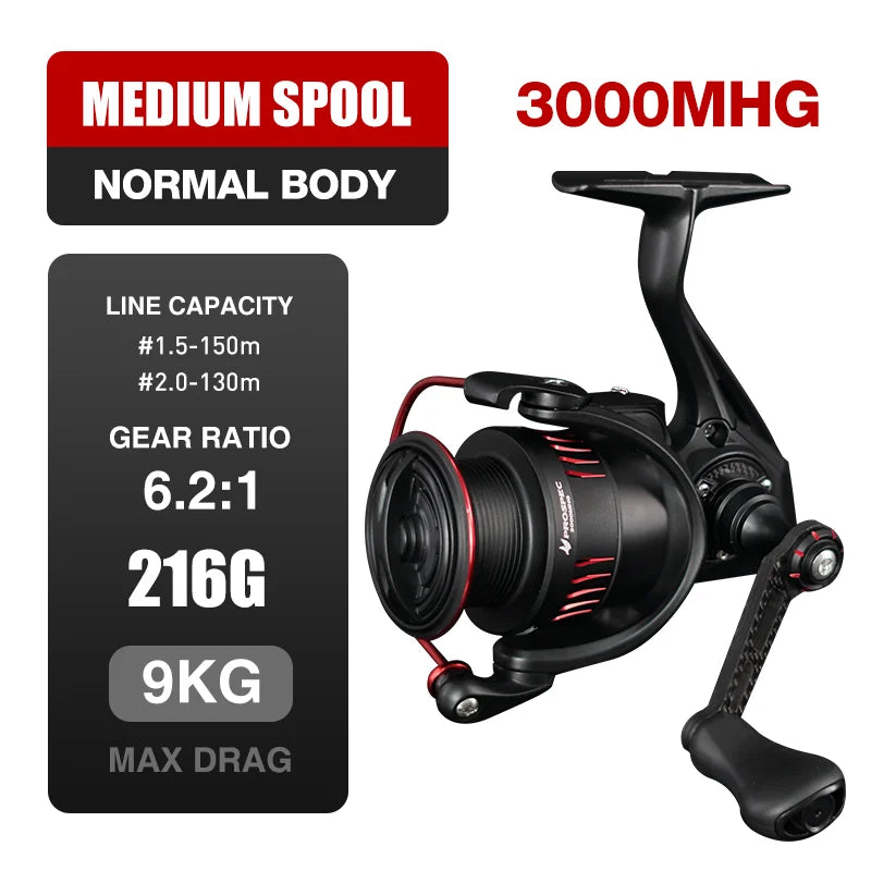 Spining Reel Ultralight Carbon Fiber Freshwater Saltwater Fishing