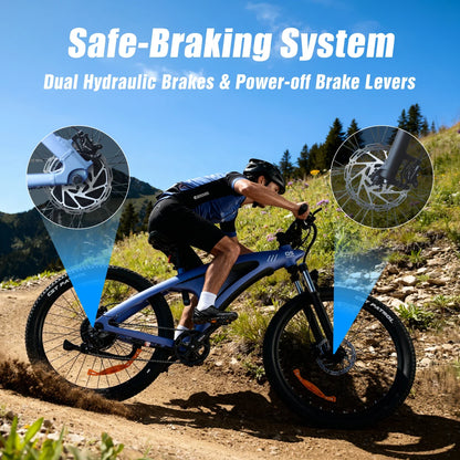 HX Q5 Ebike 2000W Adults Electric Bike 85Nm 57KM/H Electric Bicycle 27.5*2.25 Inch Removable battery Electric Mountain Bike