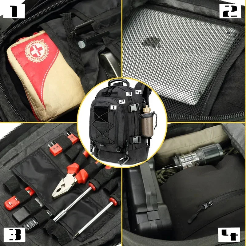Extra Large Tactical Backpack Outdoor Water Resistant