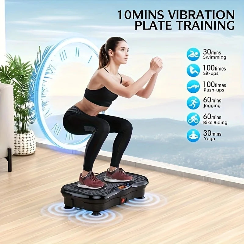 Compact Vibration Platform for Full-Body Workout