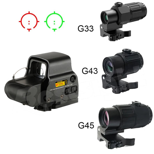 Red Dot Sight  Magnifier Holographic Sight Rail Mount