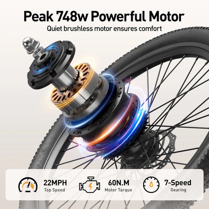 Electric Bike 400W Motor 24 Inch Tire