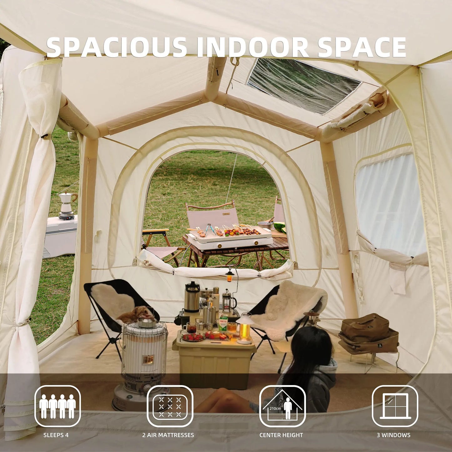 Inflatable Tents for suv Easy Setup Waterproof