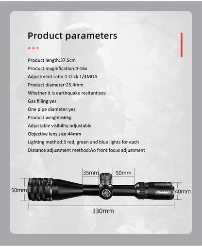 Tactical Hunting Scopes Tactical  Red Green Illuminated Sight