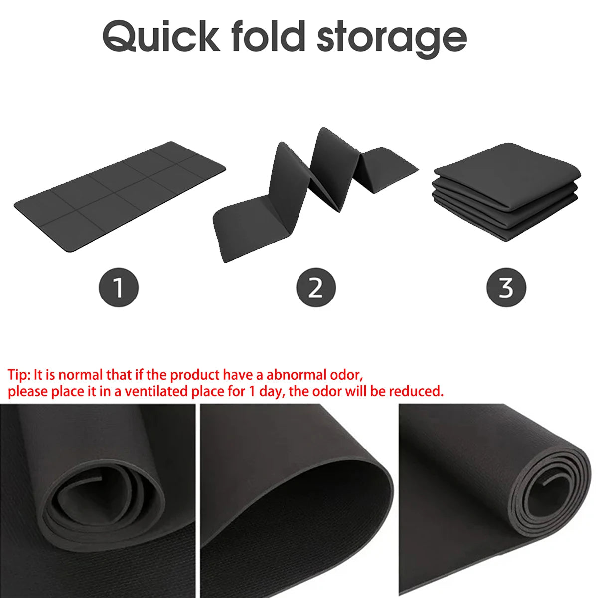 Foldable Yoga Travel Fitness Exercise Mat