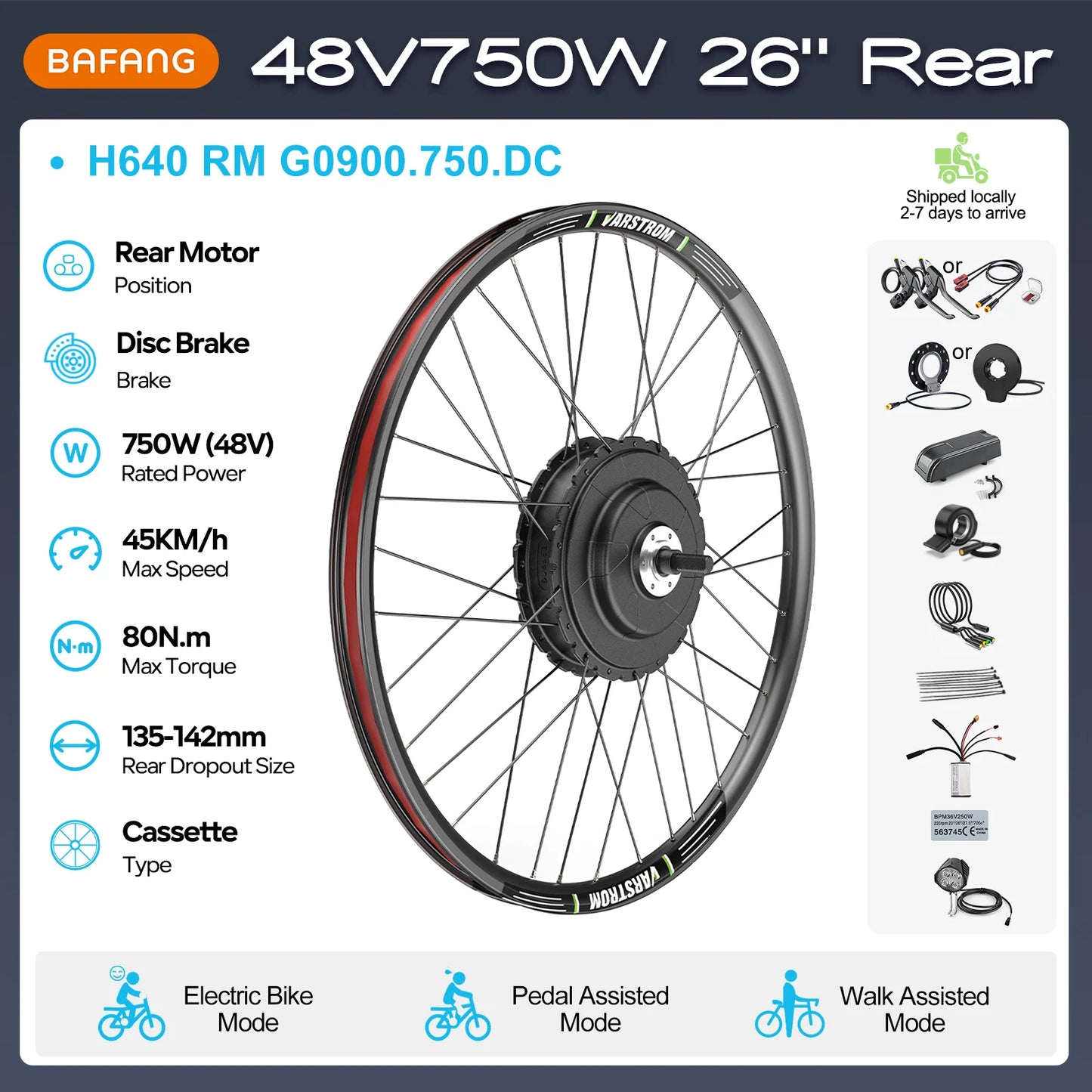[On Sale ] Rear Motor Wheel Hub Drive 26 Inch