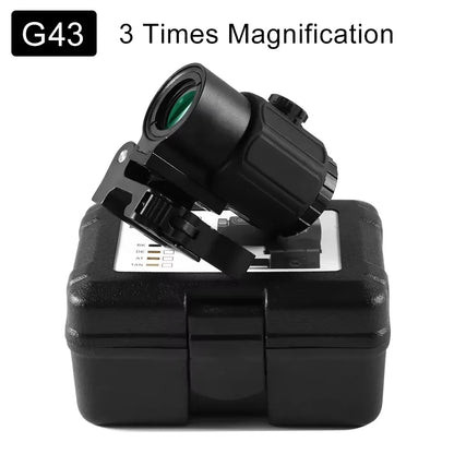 Magnifier Scope With Switch to Side Quick Detachable QD Mount For Hunting