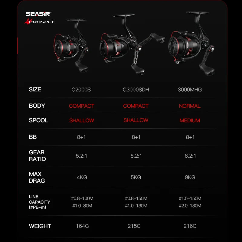 Spining Reel Ultralight Carbon Fiber Freshwater Saltwater Fishing