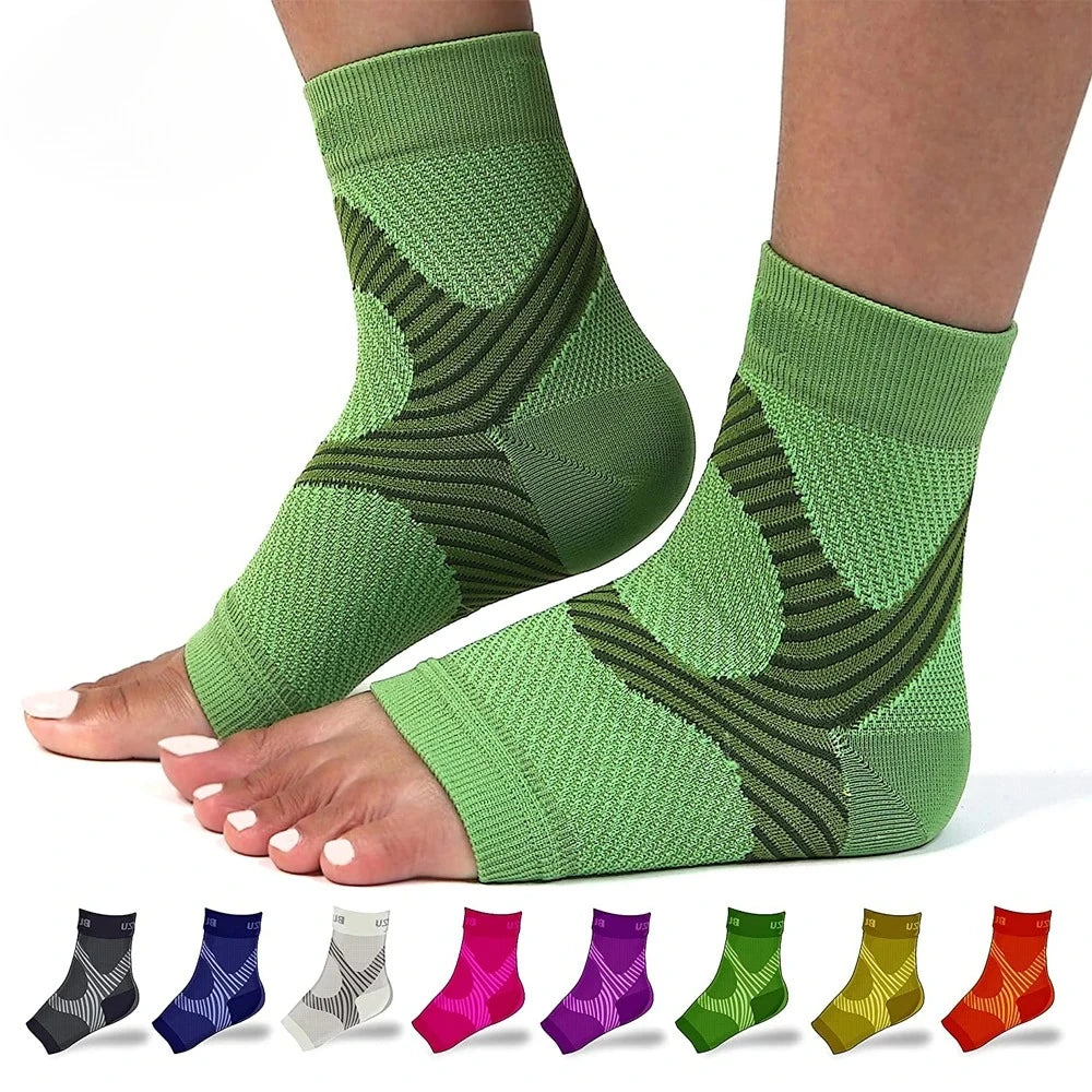 Plantar Fasciitis Splint Night Compression Sock Heel Supports