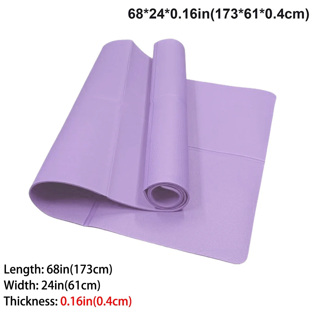 Foldable Yoga Travel Fitness Exercise Mat