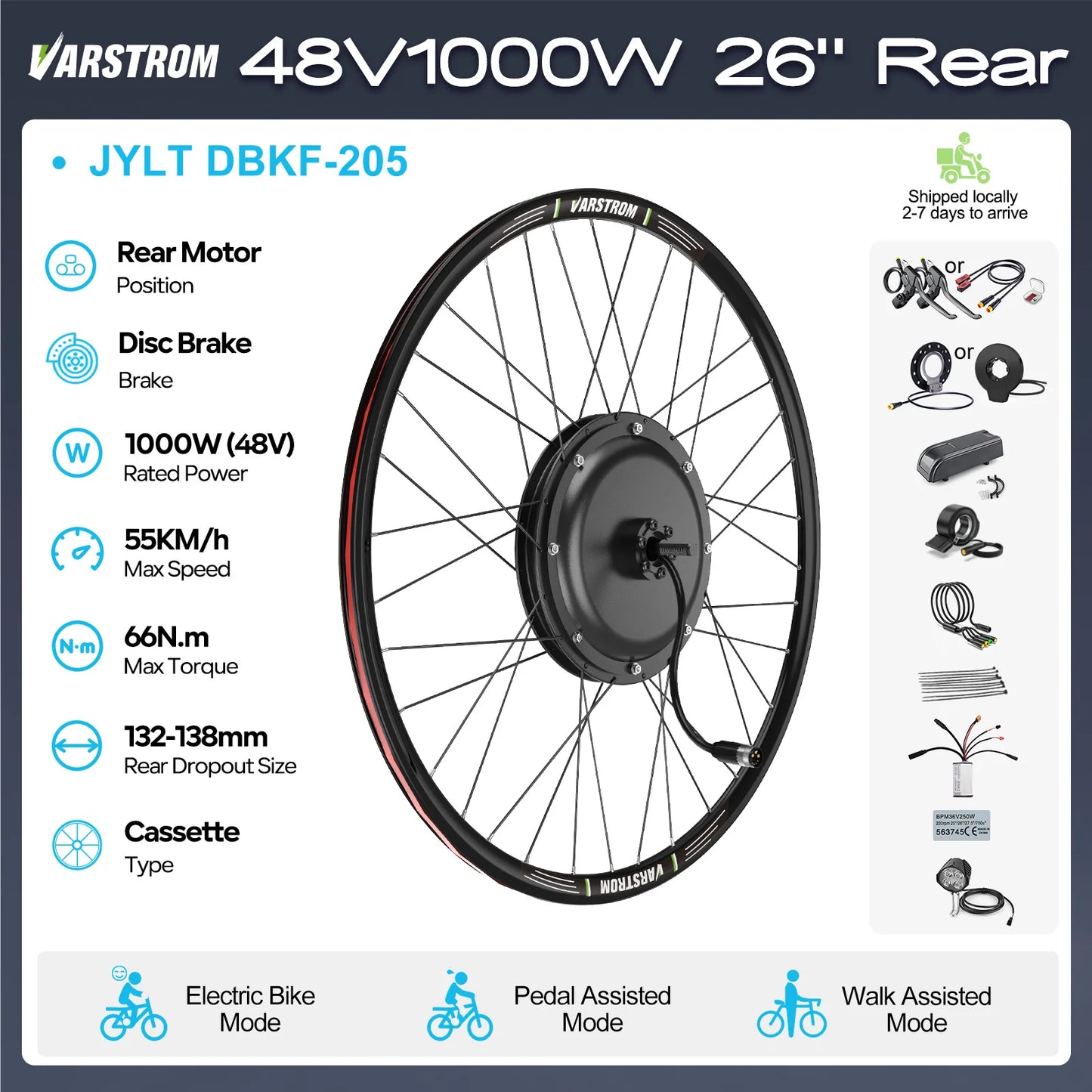 [On Sale ] Rear Motor Wheel Hub Drive 26 Inch