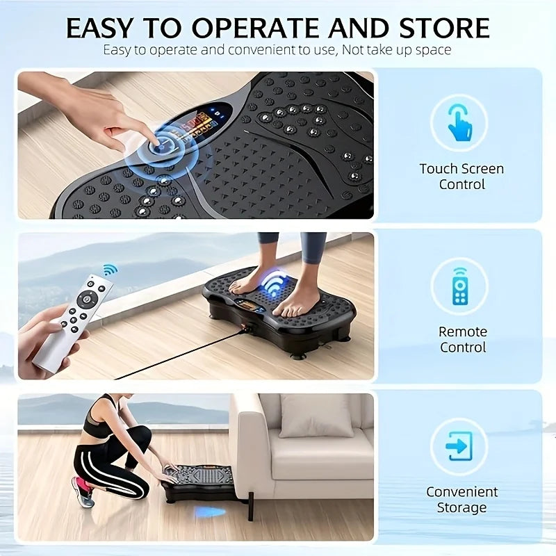 Compact Vibration Platform for Full-Body Workout