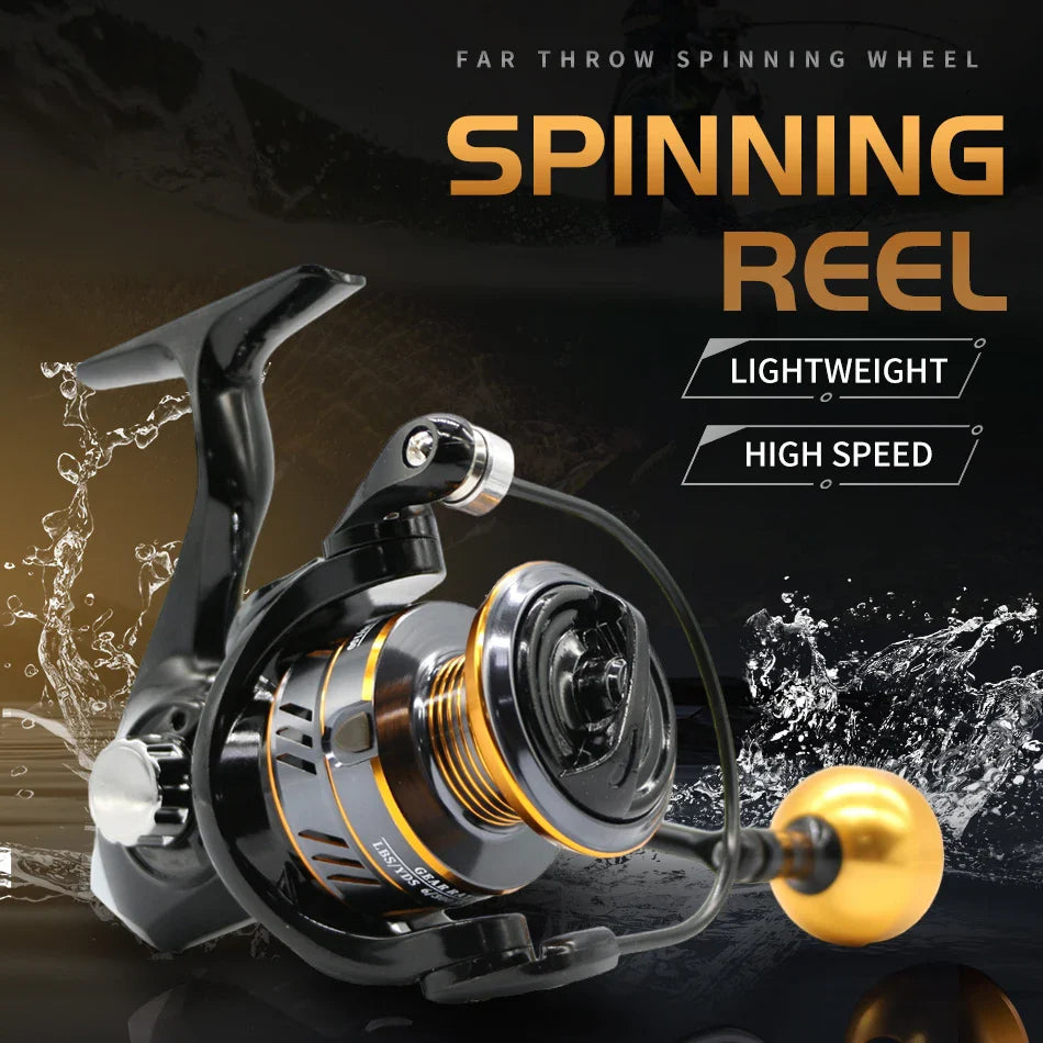 Rooblinos Spinning Fishing Reel With Metal Frame And High Speed