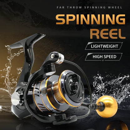 Rooblinos Spinning Fishing Reel With Metal Frame And High Speed
