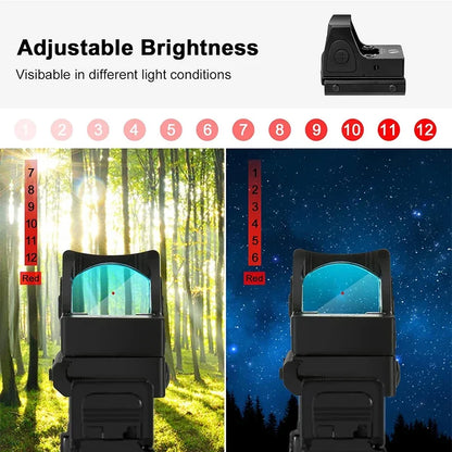 Mini Red Dot Sight Collimator Reflex Sight Scope