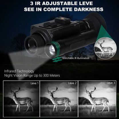 Helmet Night Vision Long-Distance Hunting Goggles Telescope