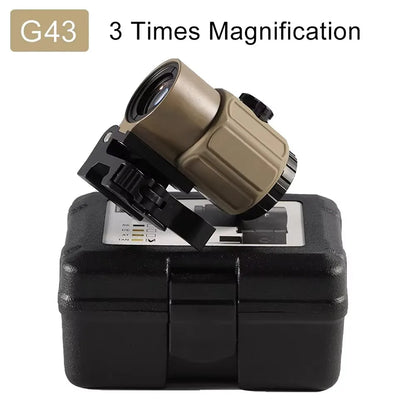 Magnifier Scope With Switch to Side Quick Detachable QD Mount For Hunting