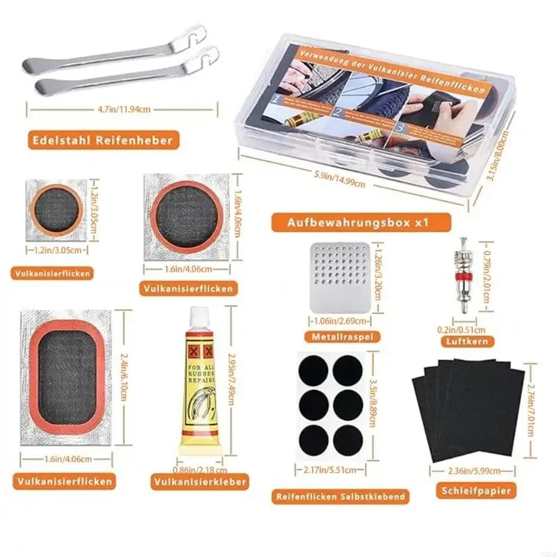 Portable Bike Tire Repair Kits Rubber