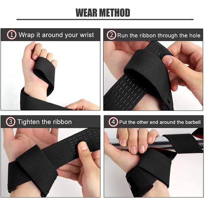 Weightlifting Wrist Straps Strength Training Non-slip