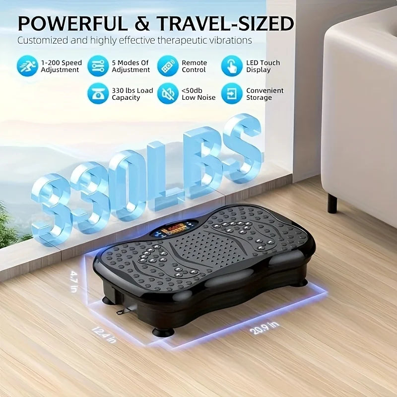 Compact Vibration Platform for Full-Body Workout