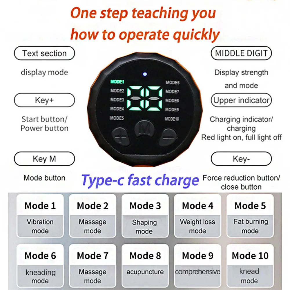 Abdominal Toning Belt Muscle Stimulator Fitness Equipment