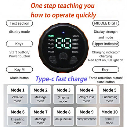Abdominal Toning Belt Muscle Stimulator Fitness Equipment