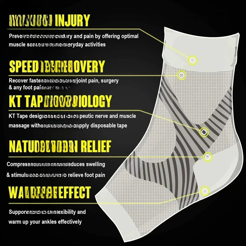 Plantar Fasciitis Splint Night Compression Sock Heel Supports
