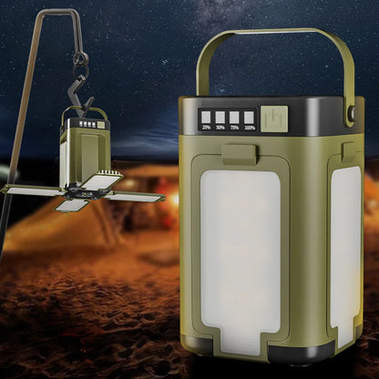 Power Bank Rechargeable Solar Camping Lantern Portable