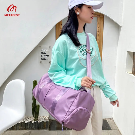 Outdoor Waterproof Nylon Sports Gym Bags Training