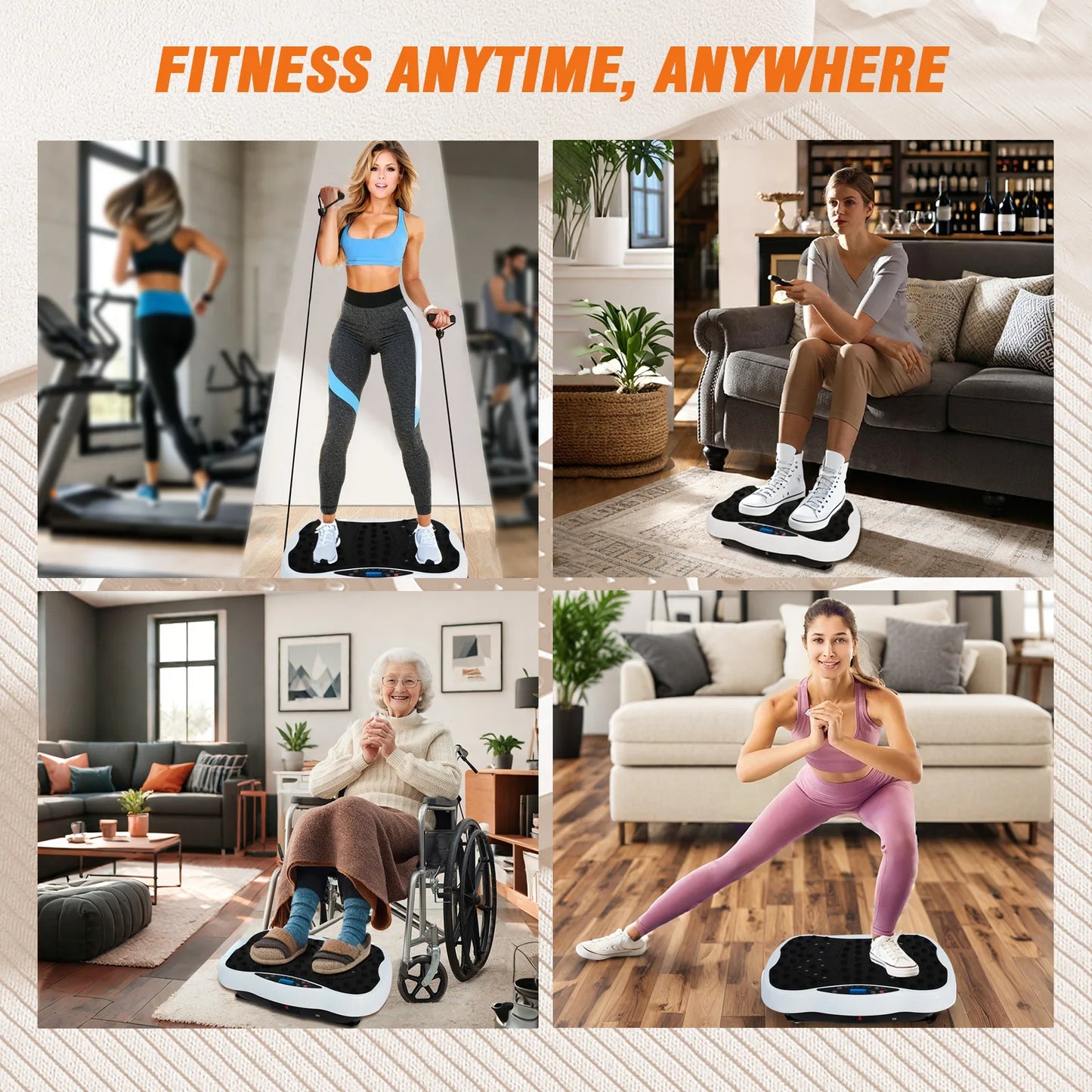 Full-Body Vibration Plate Weight Loss Remote Control