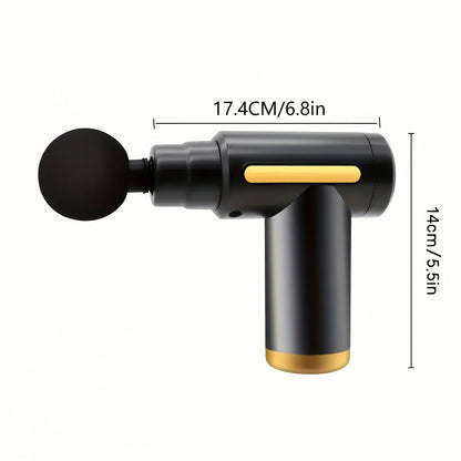 Compact Deep Tissue Massager Rechargeable 4 Interchangeable Heads