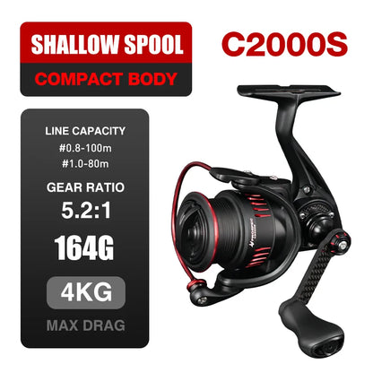 Spining Reel Ultralight Carbon Fiber Freshwater Saltwater Fishing
