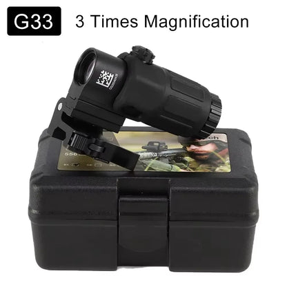 Magnifier Scope With Switch to Side Quick Detachable QD Mount For Hunting