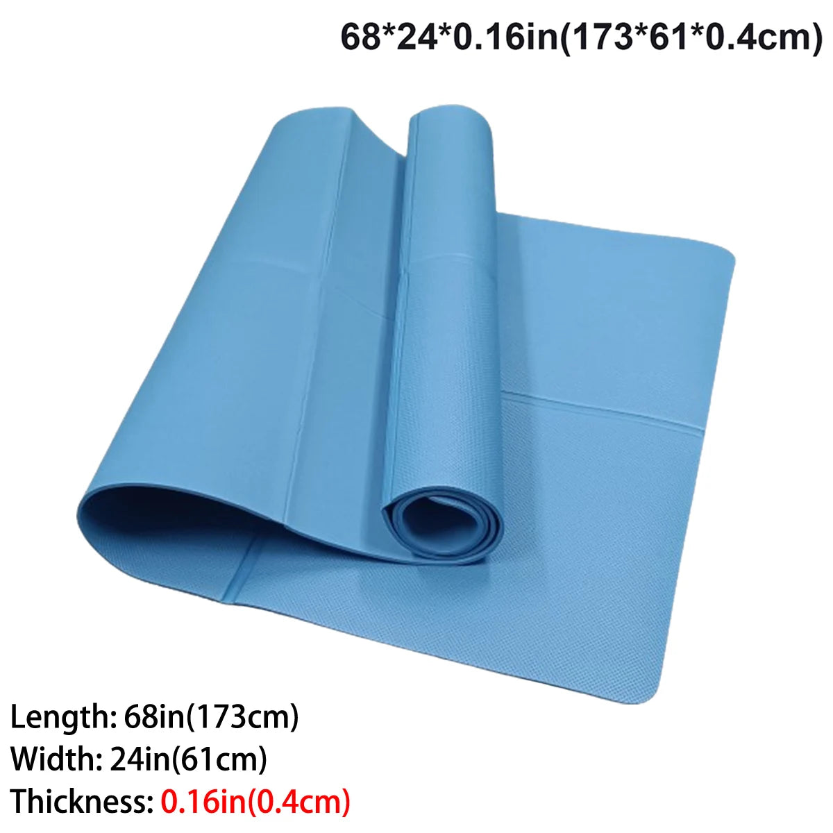 Foldable Yoga Travel Fitness Exercise Mat