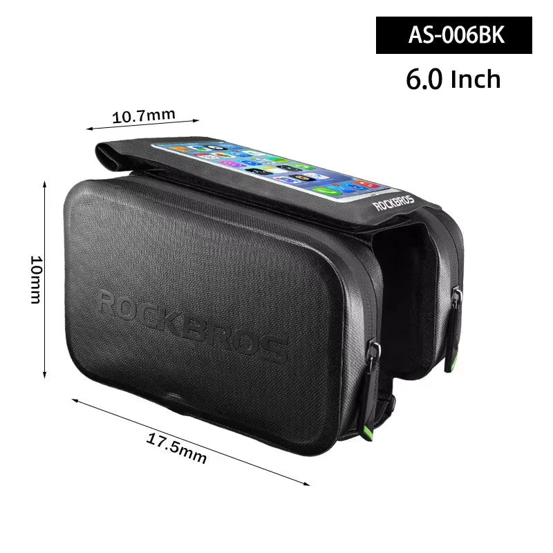 Bike Top Tube Bag Rainproof Cell Phone Touch Screen Bag