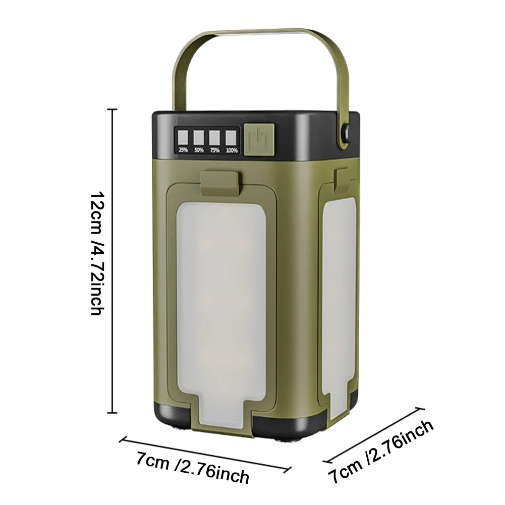 Power Bank Rechargeable Solar Camping Lantern Portable