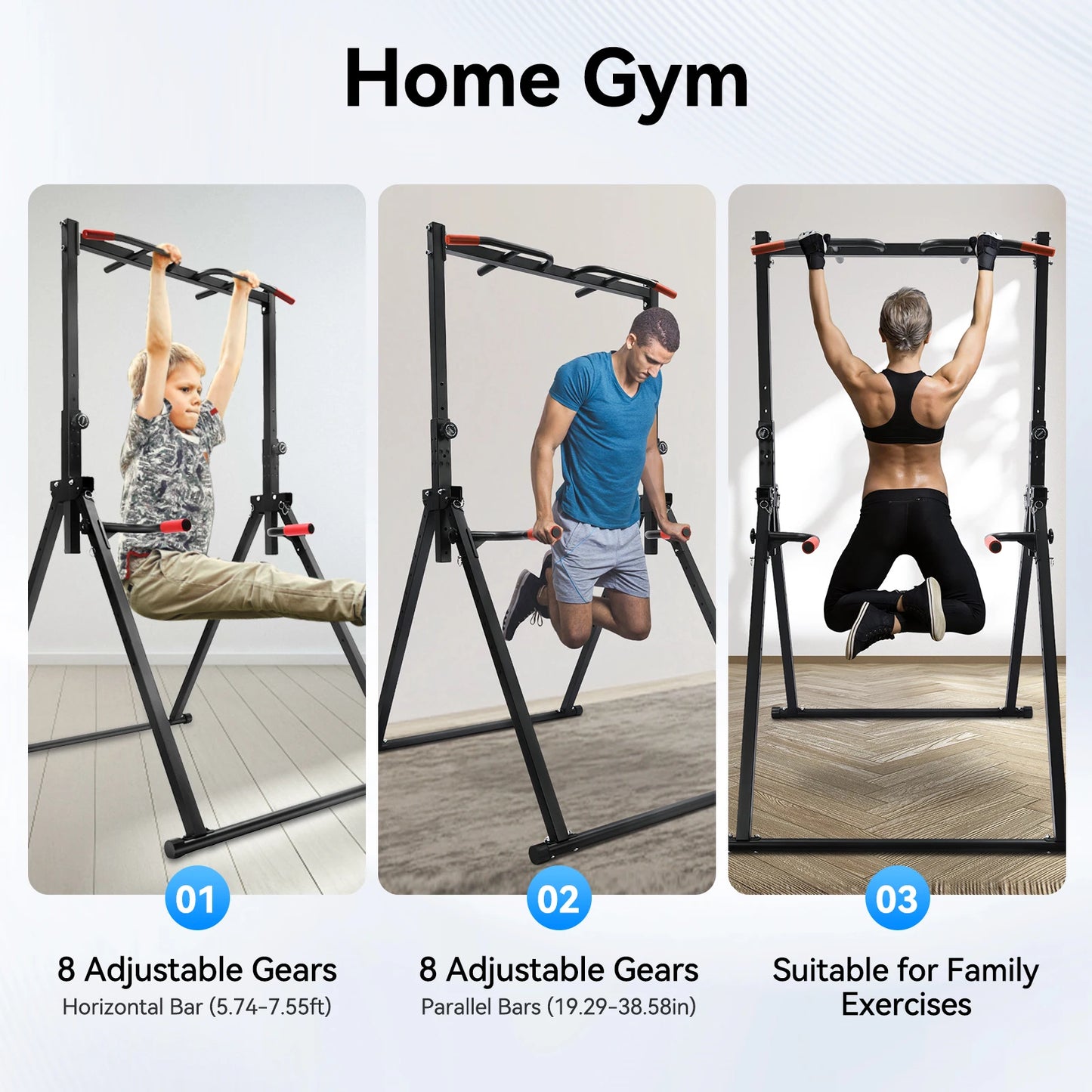 Adjustable Pull Up Bar Multi-Function Training Station