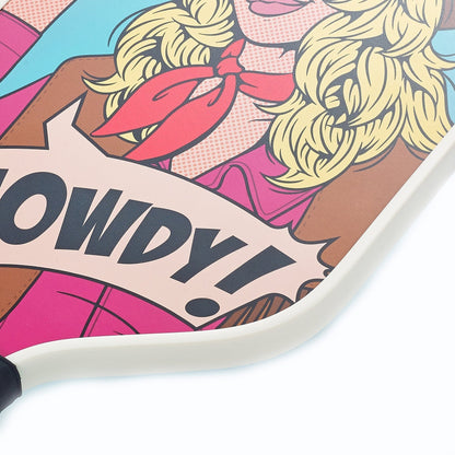 ARTI 16mm T700 Carbon Fiber Kristen & Kristy "HOWDY" Pickleball Paddle - USA Pickleball Approved