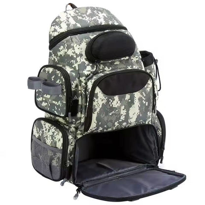 Fishing Gear Boxed Backpack Large Capacity Storage Waterproof Fishing Bag