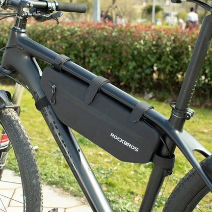 Cycling Bicycle Bags Top Tube Front Frame Bag Waterproof Road  Dirt-resistant Bike Accessories Bags  Bike Frame Bag Waterproof Bike Elegant Design Bag Bicycle Under Top Tube Bag Corner Pouch Storage Bag For Cycling Accessories