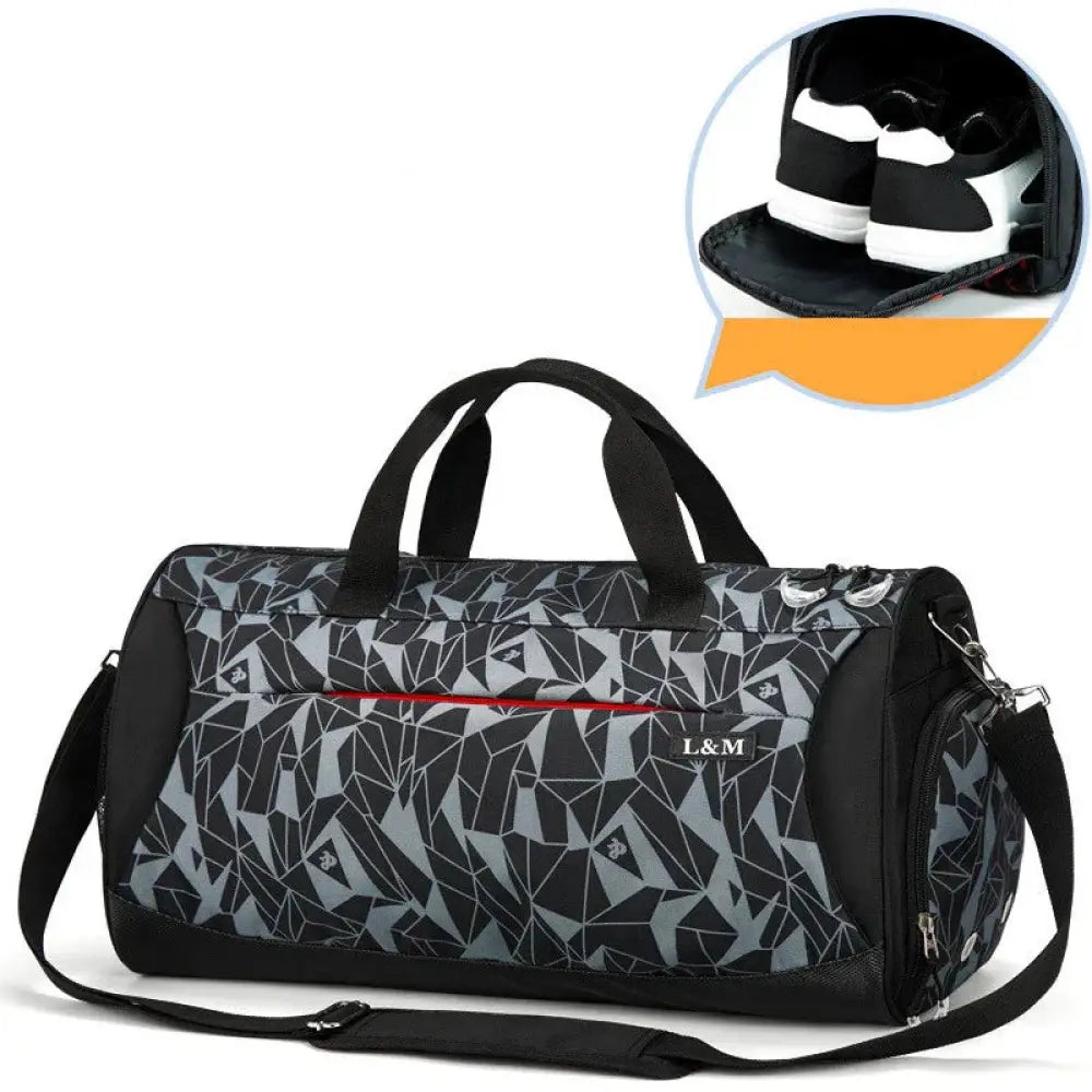 Arbaglobal Men's Large Capacity Fitness Training Duffel Bag