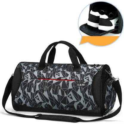 Arbaglobal Men's Large Capacity Fitness Training Duffel Bag