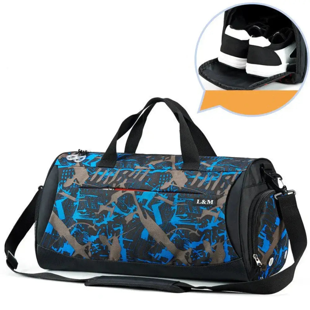 Arbaglobal Men's Large Capacity Fitness Training Duffel Bag