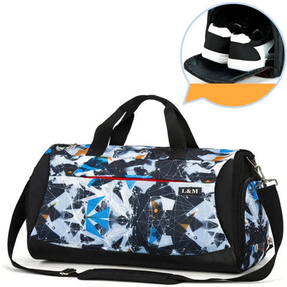 Arbaglobal Men's Large Capacity Fitness Training Duffel Bag