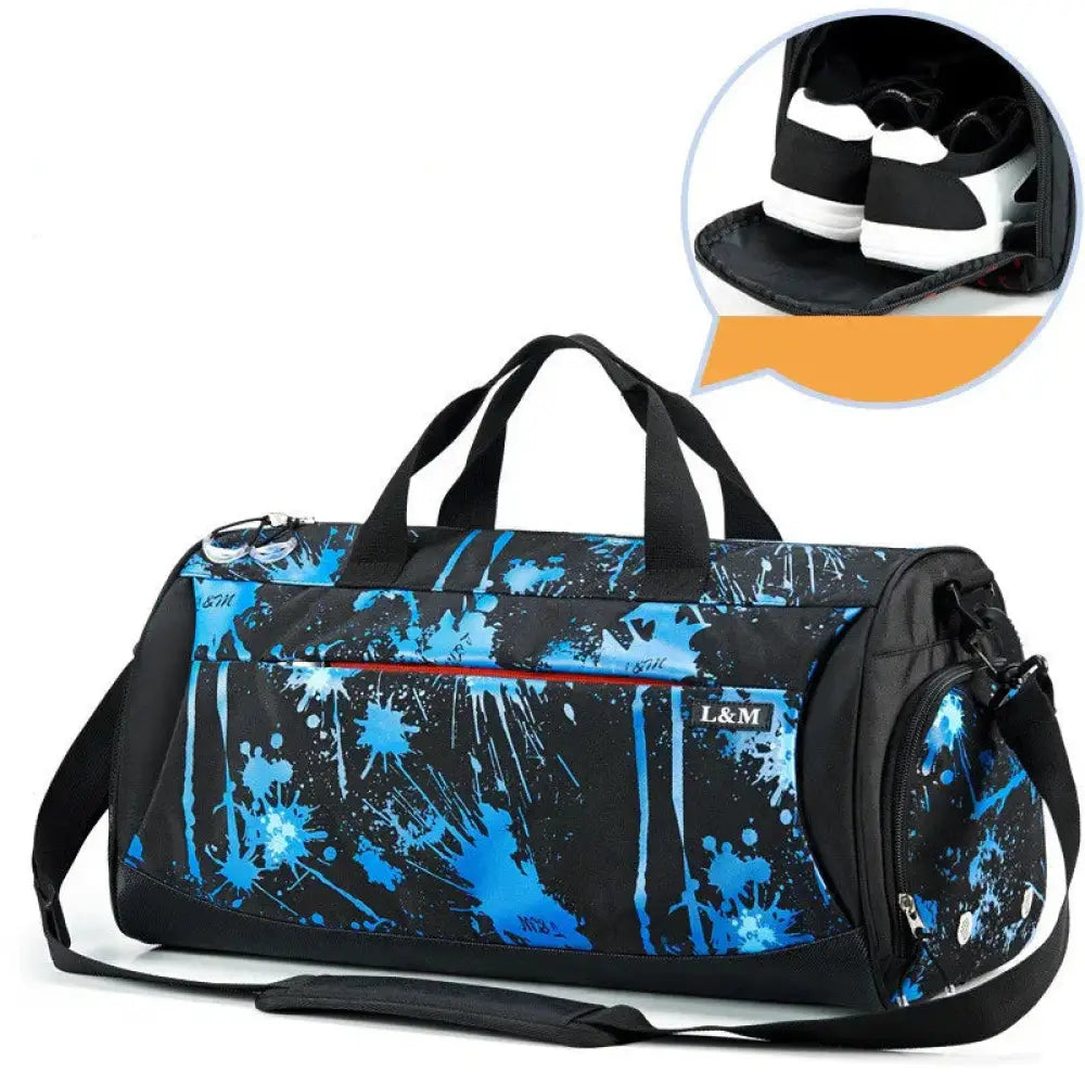 Arbaglobal Men's Large Capacity Fitness Training Duffel Bag