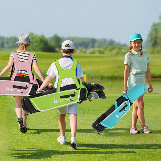Junior Complete Golf Club Set with Stand Bag Rain Hood