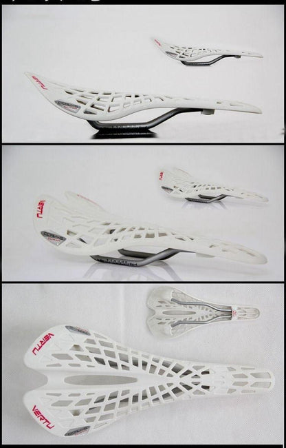 Mountain Super Light Plastic Bicycle Saddle  Bike Saddle Seat PVC Cushion Hollow Seat Saddle Ultra Light Cycling Bicycle Seat Saddle Hollow Ergonomic Shock Absorption Water Resistant Protection