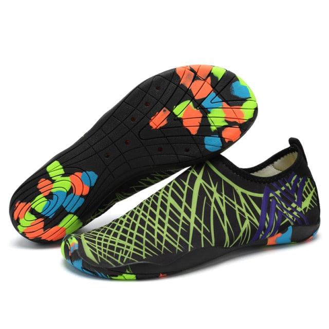 Summer Outdoor Mens Sports Water Shoes Non-Slip Beach Shoes Barefoot Upstream Shoes Quick-Dry Aqua Sock Barefoot For Beach Swim River Pool Lake Hiking Kayaking Surfing